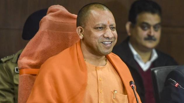 Uttar Pradesh Chief Minister Yogi Adityanath addresses a press conference in Lucknow on Monday. (PTI Photo) Uttar Pradesh Chief Minister Yogi Adityanath addresses a press conference in Lucknow on Monday. (PTI Photo)