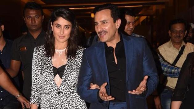 Kareena Kapoor Khan with Saif Ali Khan.(Varinder Chawla)