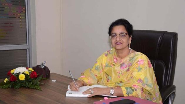Anjali Singh, principal, Ajit Karam Singh International Public School, Sector 123, Kharar. (HT) Anjali Singh, principal, Ajit Karam Singh International Public School, Sector 123, Kharar. (HT)