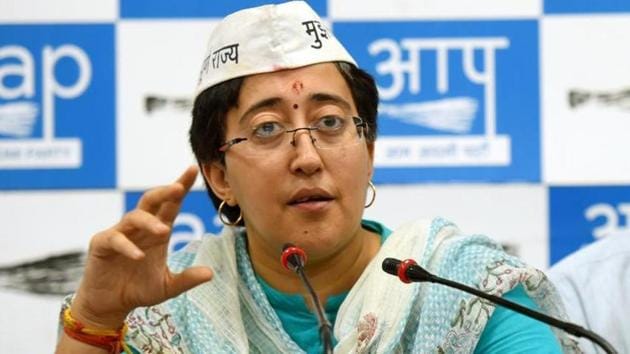 Aam Aadmi Party’s Atishi Marlena will contest the Delhi assembly polls from Kalkaji constituency.(HT PHOTO)