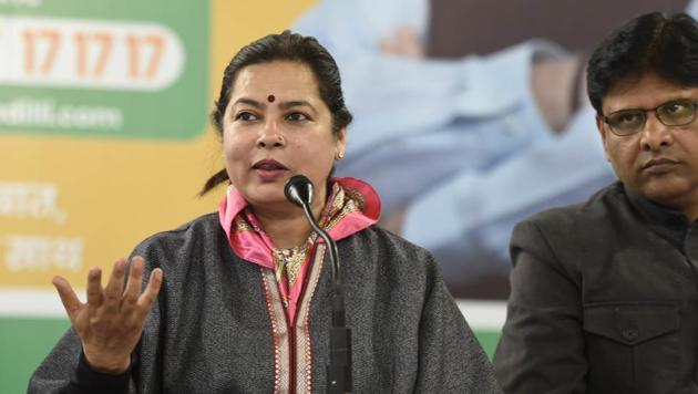 Bharatiya Janata Party spokesperson and MP Meenakshi Lekhi speaks to media during a press conference at Delhi Pradesh BJP office in New Delhi.(Arvind Yadav/HT PHOTO) Bharatiya Janata Party spokesperson and MP Meenakshi Lekhi speaks to media during a press conference at Delhi Pradesh BJP office in New Delhi.(Arvind Yadav/HT PHOTO)