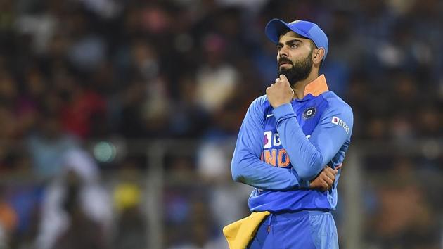 Indian captain Virat Kohli during the first one day international (ODI)against Australia.(PTI)