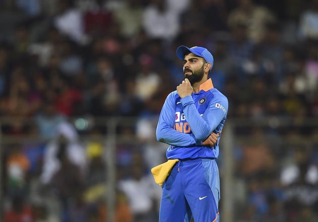 Indian captain Virat Kohli reacts during the first one day international. (PTI) Indian captain Virat Kohli reacts during the first one day international. (PTI)