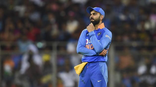 Indian captain Virat Kohli reacts(PTI)