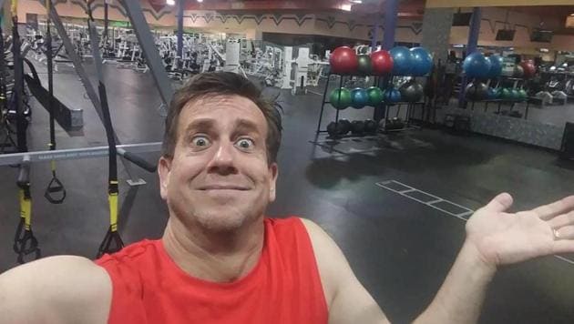 In a post shared on Facebook, Dan Hill described his ordeal after accidentally getting locked up inside the gym. (Facebook/Dan Hill) In a post shared on Facebook, Dan Hill described his ordeal after accidentally getting locked up inside the gym. (Facebook/Dan Hill)