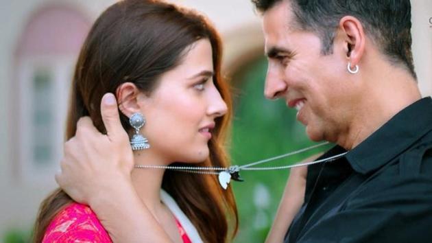 Akshay Kumar and Nupur Sanon in the music video, Filhall