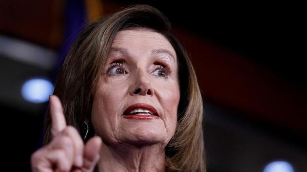 US Speaker of the House Nancy Pelosi speaks ahead of a House vote on a War Powers Resolution amid the stalemate surrounding the impeachment of US President Donald Trump.(Reuters file photo)