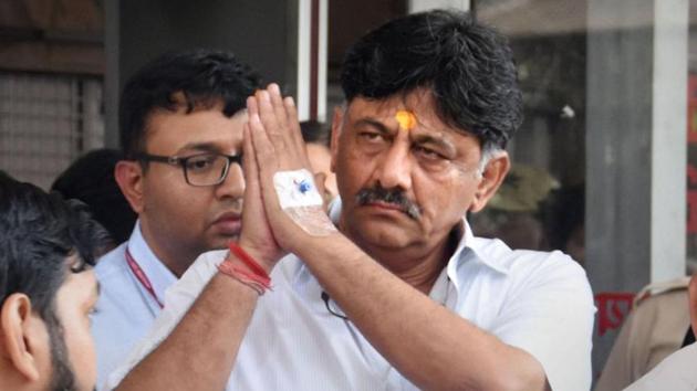 Congress leader DK Shivakumar is seen as somebody who will be able to help the Congress party raise resources as well as lead the state unit.(PTI PHOTO.) Congress leader DK Shivakumar is seen as somebody who will be able to help the Congress party raise resources as well as lead the state unit.(PTI PHOTO.)