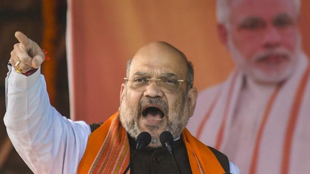 BJP National President and Union Home Minister Amit Shah addresses an awareness rally on Citizenship Amendment Act (CAA) at Kharauna Pokhar near Vaishali, Bihar. (PTI) BJP National President and Union Home Minister Amit Shah addresses an awareness rally on Citizenship Amendment Act (CAA) at Kharauna Pokhar near Vaishali, Bihar. (PTI)