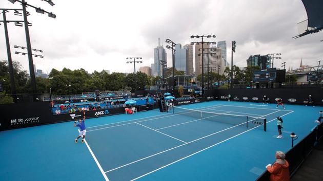General view during a qualifying match (REUTERS) General view during a qualifying match (REUTERS)