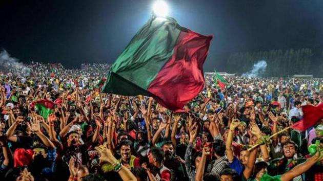 Mohun Bagan supporters. (PTI) Mohun Bagan supporters. (PTI)