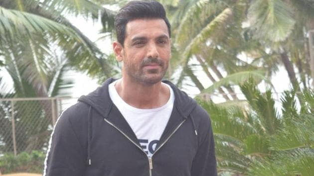 Actor John Abraham during the promotions of his upcoming film Pagalpanti in Mumbai.(IANS)