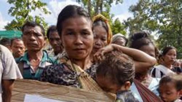 The Bru migrants fled from Mizoram to Tripura in the late 1990s. (PTI) The Bru migrants fled from Mizoram to Tripura in the late 1990s. (PTI)
