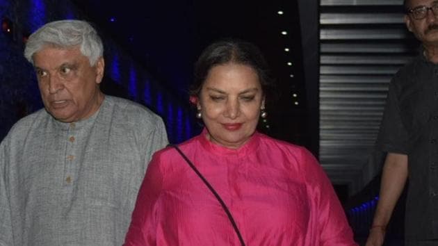 Poet, lyricist and screenwriter Javed Akhtar and his wife Shabana Azmi .(IANS)