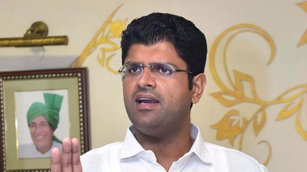 Dushyant Chautala, 31, became Haryana’s deputy chief minister in October last year(PTI)
