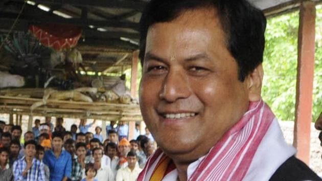 Assam Chief Minister Sarbananda Sonowal inducted two MLAs into his council of ministers on Saturday. (HT Photo) Assam Chief Minister Sarbananda Sonowal inducted two MLAs into his council of ministers on Saturday. (HT Photo)