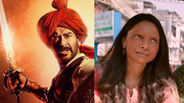 Tanhaji vs Chhapaak box office day 9: Ajay Devgn film is galloping towards <span class='webrupee'>?</span>200 crore club.