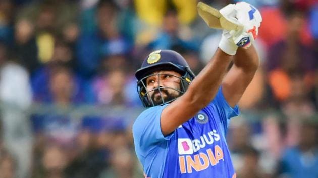 India's Rohit Sharma plays a shot. (PTI) India's Rohit Sharma plays a shot. (PTI)