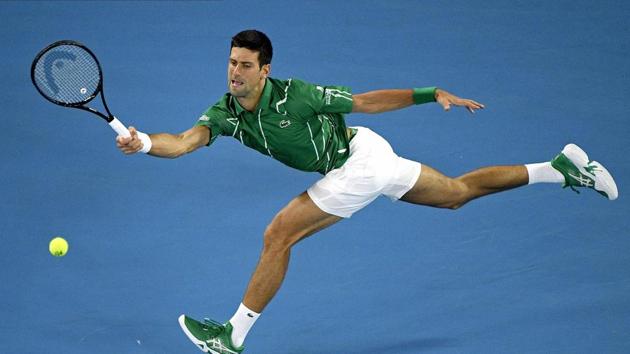Melbourne: Serbia's Novak Djokovic makes a forehand return to Germany's Jan-Lennard Struff.(AP)