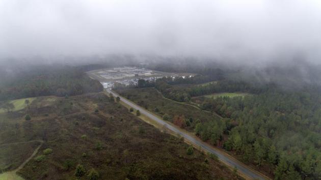 The razor-wire-ringed detention centre stands beige and gray in the green outskirts of tiny Lumpkin, where detained immigrants outnumber residents. Those immigrants are caught in a larger system of immigration courts that are facing unprecedented turmoil from crushing caseloads and shifting policies. (David Goldman / AP)