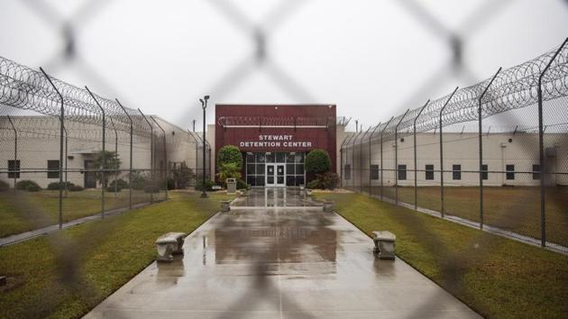 Campos said she feels helpless when she visits her son at the detention centre, which private company CoreCivic operates for US Immigration and Customs Enforcement. “This place is a horrible place because not all the lawyers want to go there and fight for our family members,” Campos said. (David Goldman / AP)