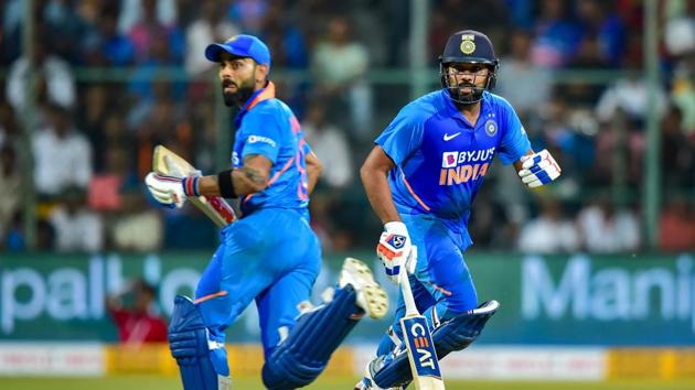 India's Rohit Sharma and Virat Kohli(PTI)