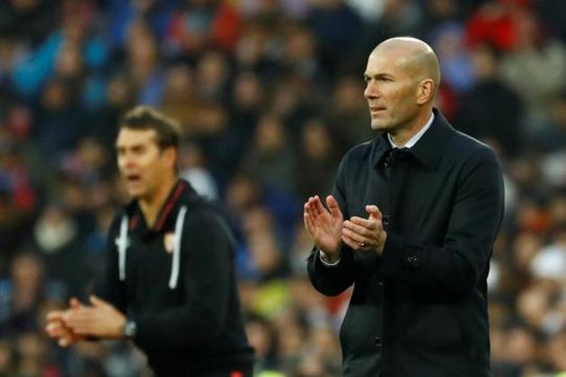 Real Madrid coach Zinedine Zidane. (REUTERS) Real Madrid coach Zinedine Zidane. (REUTERS)