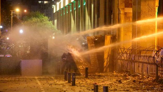 Protesters have demanded a new government be comprised solely of independent experts, and exclude all established political parties. The World Bank has warned the poverty rate in Lebanon could rise from a third to half of the population if the political crisis is not resolved soon. (Patrick Baz / AFP)