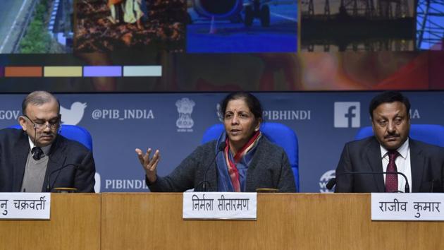 Union finance minister Nirmala Sitharaman says the government wants to work with the industry to achieve the $5 Trillion economy target.(Sanjeev Verma/HT PHOTO) Union finance minister Nirmala Sitharaman says the government wants to work with the industry to achieve the $5 Trillion economy target.(Sanjeev Verma/HT PHOTO)