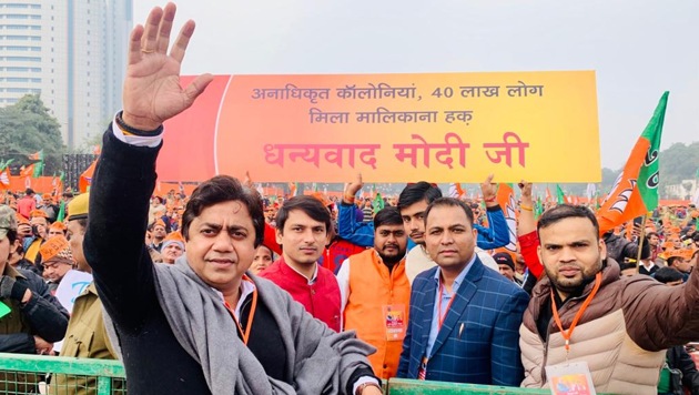 A lawyer, Sunil Yadav worked his way up the ranks as the district president and general secretary of the Yuva Morcha in Delhi. (Photo: SunilYadavBJP) A lawyer, Sunil Yadav worked his way up the ranks as the district president and general secretary of the Yuva Morcha in Delhi. (Photo: SunilYadavBJP)