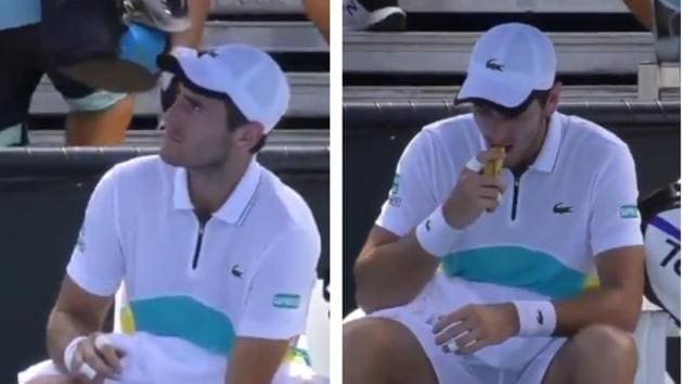 Australian Open: Tennis player asks ball-girl to peel banana for