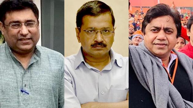 From left: A combination photo shows Congress’ Romesh Sabharwal, Delhi Chief Minister Arvind Kejriwal and BJP’s Sunil Yadav, who will contest Assembly polls from New Delhi seat. (HT Photo) From left: A combination photo shows Congress’ Romesh Sabharwal, Delhi Chief Minister Arvind Kejriwal and BJP’s Sunil Yadav, who will contest Assembly polls from New Delhi seat. (HT Photo)