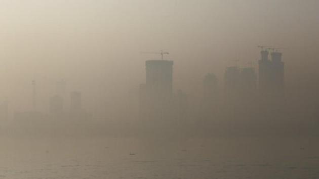 Thick smog enveloped Mumbai on Sunday. (AP Photo) Thick smog enveloped Mumbai on Sunday. (AP Photo)