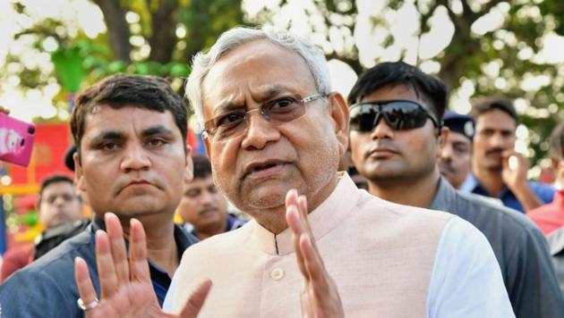 Bihar Chief Minister Nitish Kumar speaks to media personnel at Jai Prakash Narayan airport, in Patna. (File photo: PTI) Bihar Chief Minister Nitish Kumar speaks to media personnel at Jai Prakash Narayan airport, in Patna. (File photo: PTI)