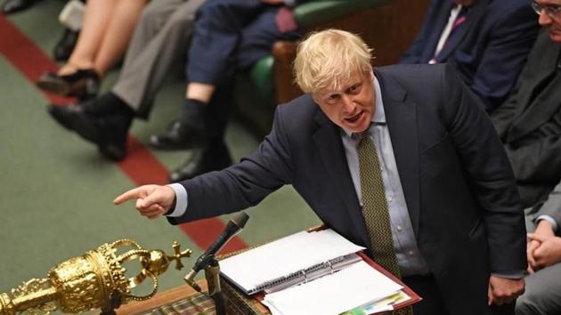 Britain's Prime Minister Boris Johnson’s Conservatives won a large majority in the lower chamber, the House of Commons, at the December 12 vote and lawmakers there quickly approved the legislation needed to ratify his exit deal with Brussels earlier this month.(UK Parliament / Handout via Reuters)