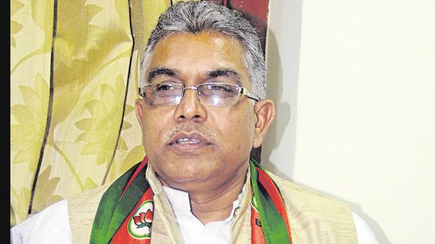 Dilip[ Ghosh, BJP’s chief in Bengal has claimed that his party’s victory in the 2021 Assembly elections is certain. (HT Photo) Dilip[ Ghosh, BJP’s chief in Bengal has claimed that his party’s victory in the 2021 Assembly elections is certain. (HT Photo)