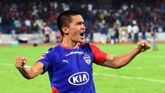 Bengaluru FC’s Sunil Chhetri.(PTI)