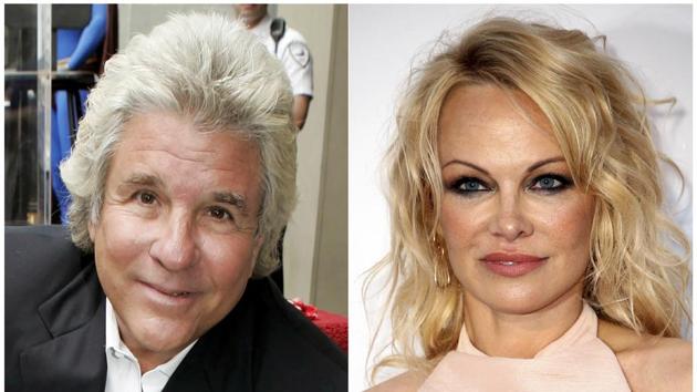 This combination photo shows Hollywood producer Jon Peters and actor Pamela Anderson.(AP)