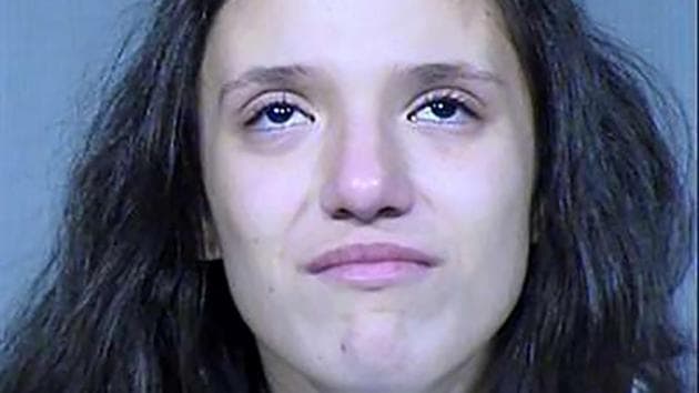 Rachel Henry, a 22-year-old woman who was arrested and booked into jail on suspicion of killing her three young children, is seen in a police booking photo in Phoenix, Arizona, U.S. January 21, 2020. Maricopa County Sheriff’s Office/Handout via REUTERS