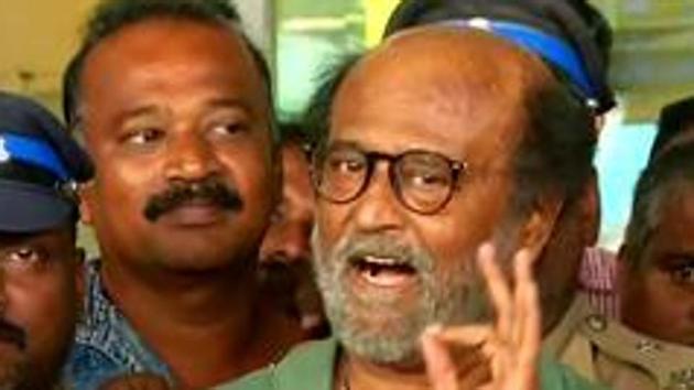 Superstar Rajinikanth continues to face political backlash over his comment s on Periyar(ANI Photo)