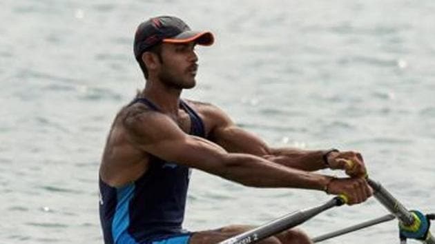File image: Indian rower Dattu Baban Bhokanal.(PTI)