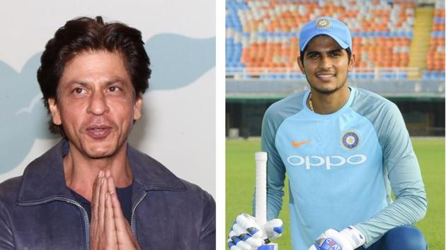 Shah Rukh Khan (L), Shubman Gill (R)(HT Collage)