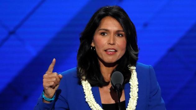 Gabbard resigned as a vice chair of the Democratic National Committee in 2016 after accusing the party leadership of favouring Clinton.(Reuters File Photo)