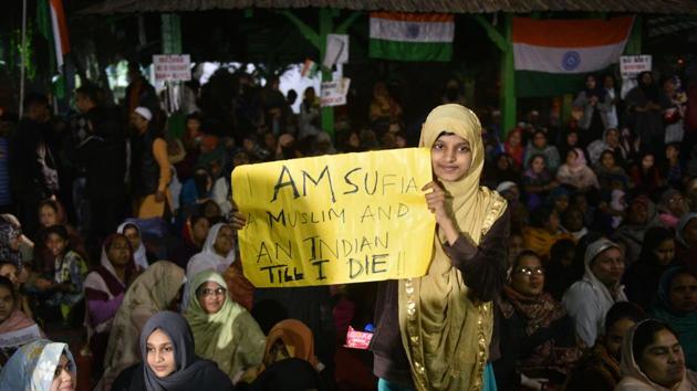 Muslim women are proudly saying that we are Indians and we are Muslims(Samir Jana / Hindustan Times)