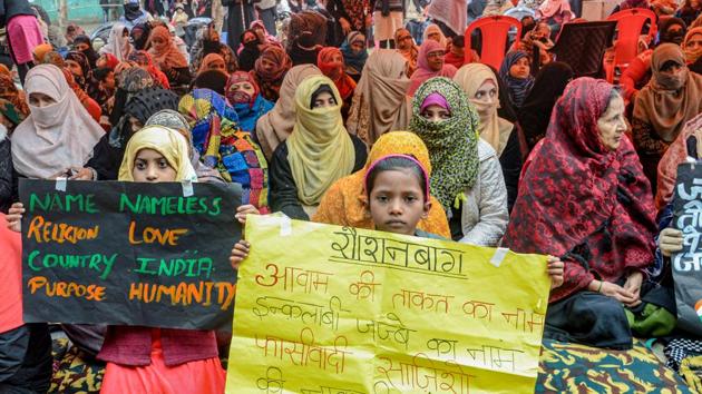 Women hold placards during a protest against CAA and NRC, in Prayagraj, Uttar Pradesh, Friday, Jan. 17, 2020.(PTI File) Women hold placards during a protest against CAA and NRC, in Prayagraj, Uttar Pradesh, Friday, Jan. 17, 2020.(PTI File)