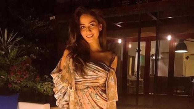 Mira Rajput posted a new picture of herself in a short, floral dress. (Instagram) Mira Rajput posted a new picture of herself in a short, floral dress. (Instagram)