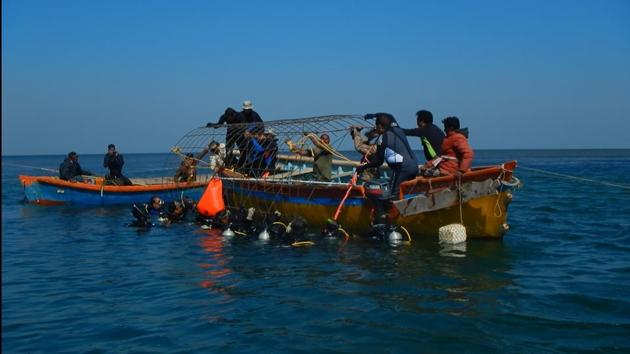 Marine scientists from the Zoological Survey of India (ZSI) have installed the country’s first solar-powered Biorock in the Gulf of Kutch off the Gujarat coast to regenerate endangered corals.(Sourced)