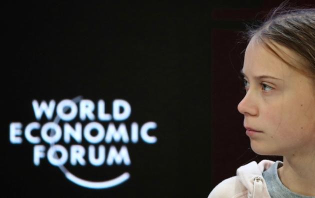 Swedish climate change activist Greta Thunberg attends a session at the 50th World Economic Forum (WEF) annual meeting in Davos, Switzerland.(Reuters image)