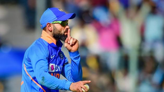 India captain Virat Kohli reacts.(PTI)