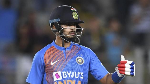 Shreyas Iyer during the Twenty/20 cricket international between India and New Zealand in Auckland. (AP) Shreyas Iyer during the Twenty/20 cricket international between India and New Zealand in Auckland. (AP)